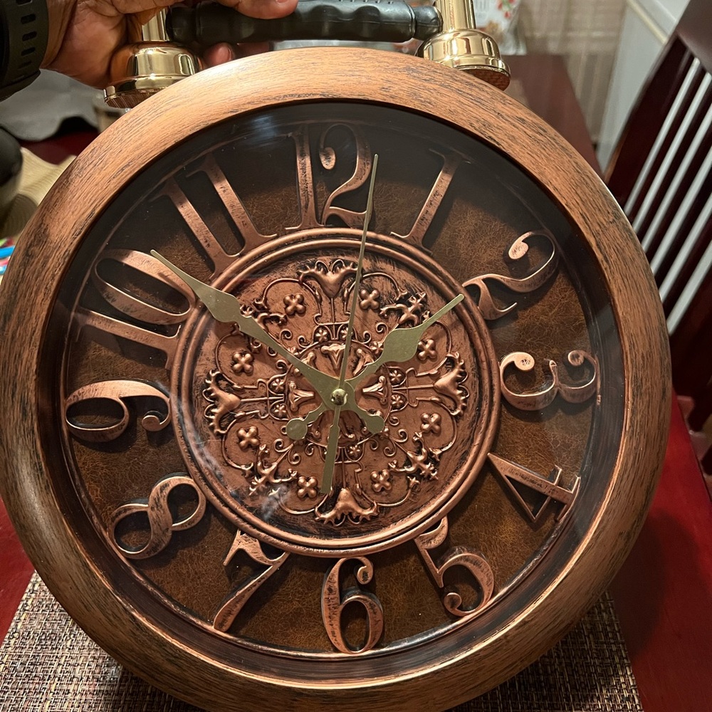 Stylish cooper clock bag with tag brand new, clock actually works too !